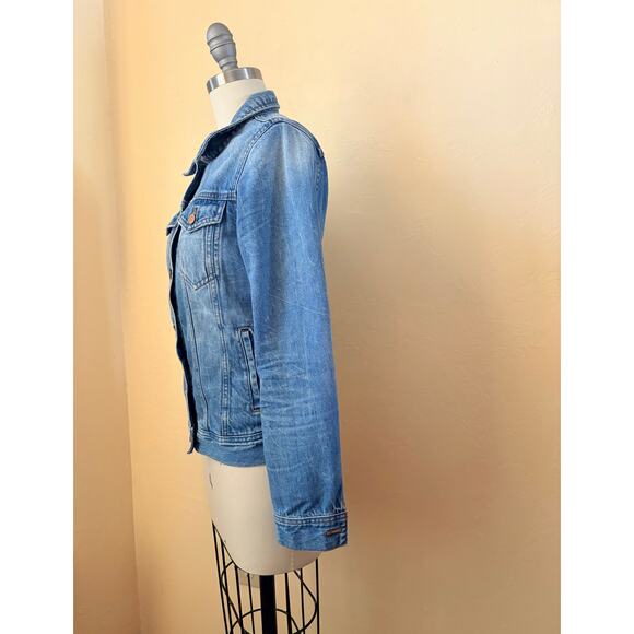 J.Crew Women's Denim Jacket Size XS Classic Button Front Jean Jacket - Picture 6 of 7